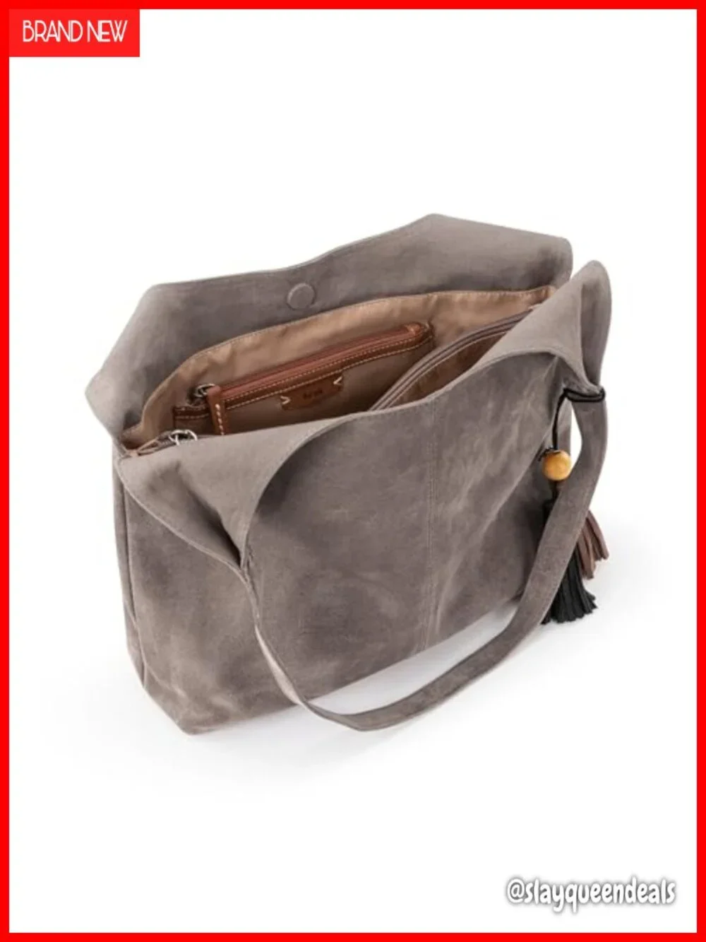 Leather Hobo Bag - Large Double Strap Shoulder Purse